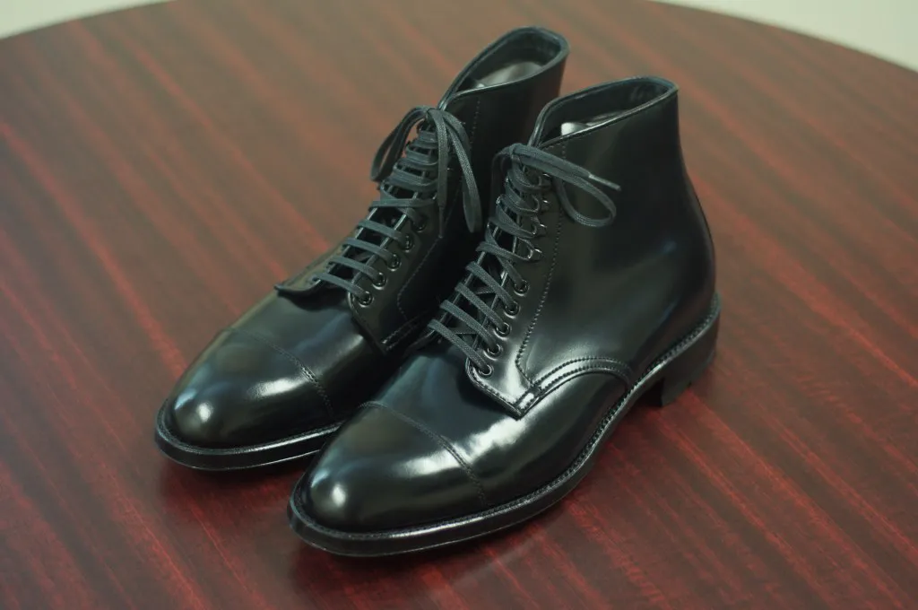 Black Shell Cordovan Captoe Boots