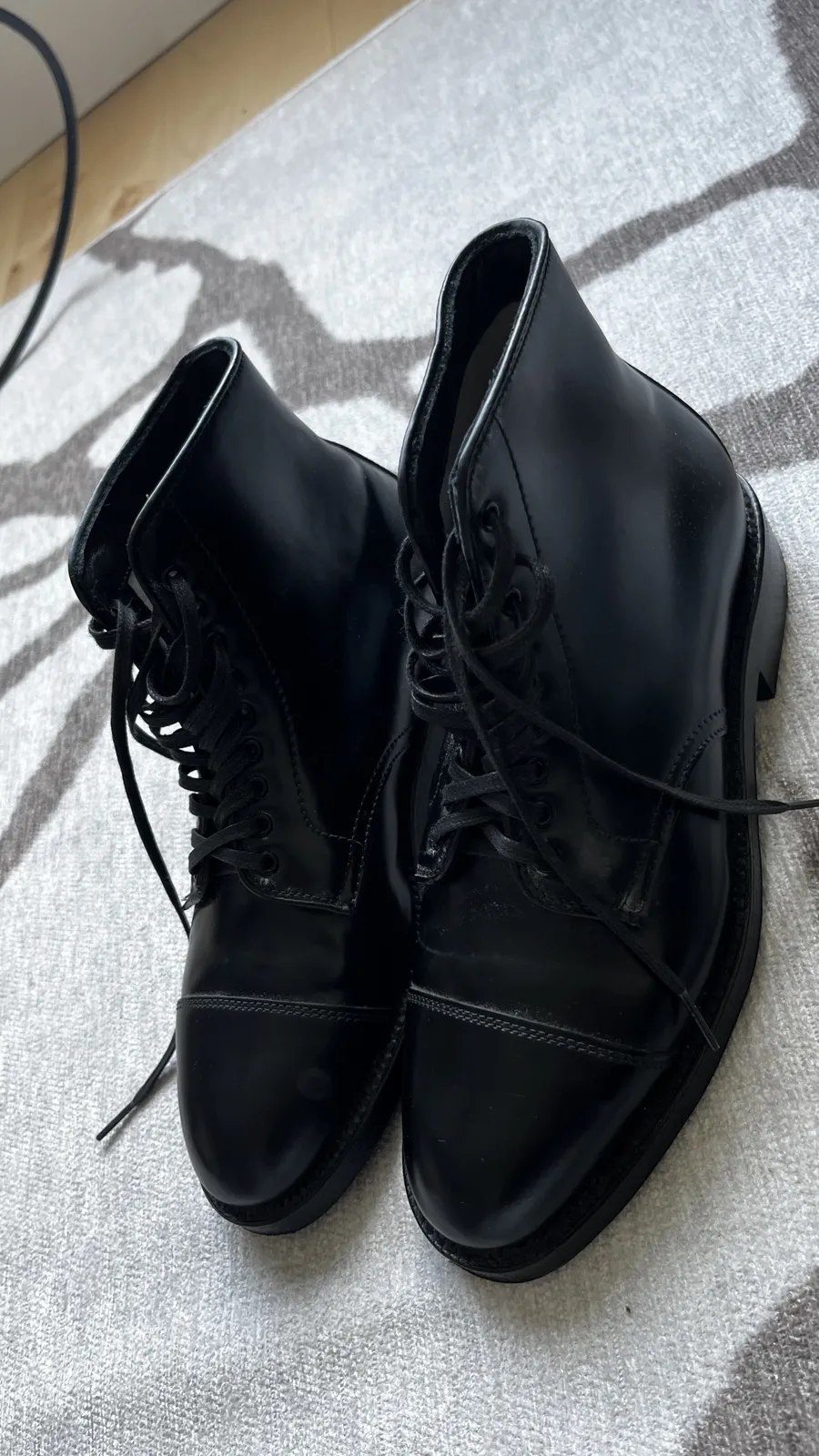 Alden Men's 4065 - Cap Toe Boot - Black Shell Cordovan