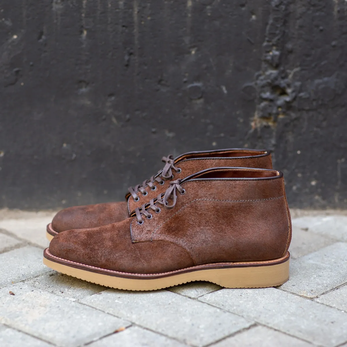 Alden Tobacco Reverse Chamois Chukka Boot