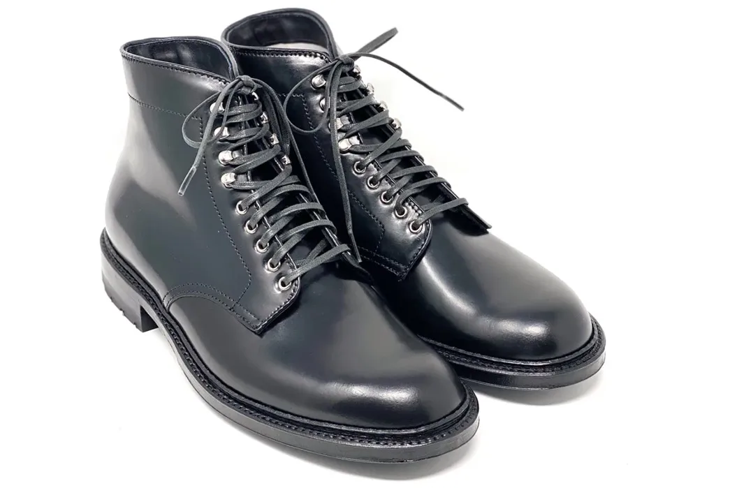 Alden Wick black shell cordovan boots, size 8D / 9D, NIB