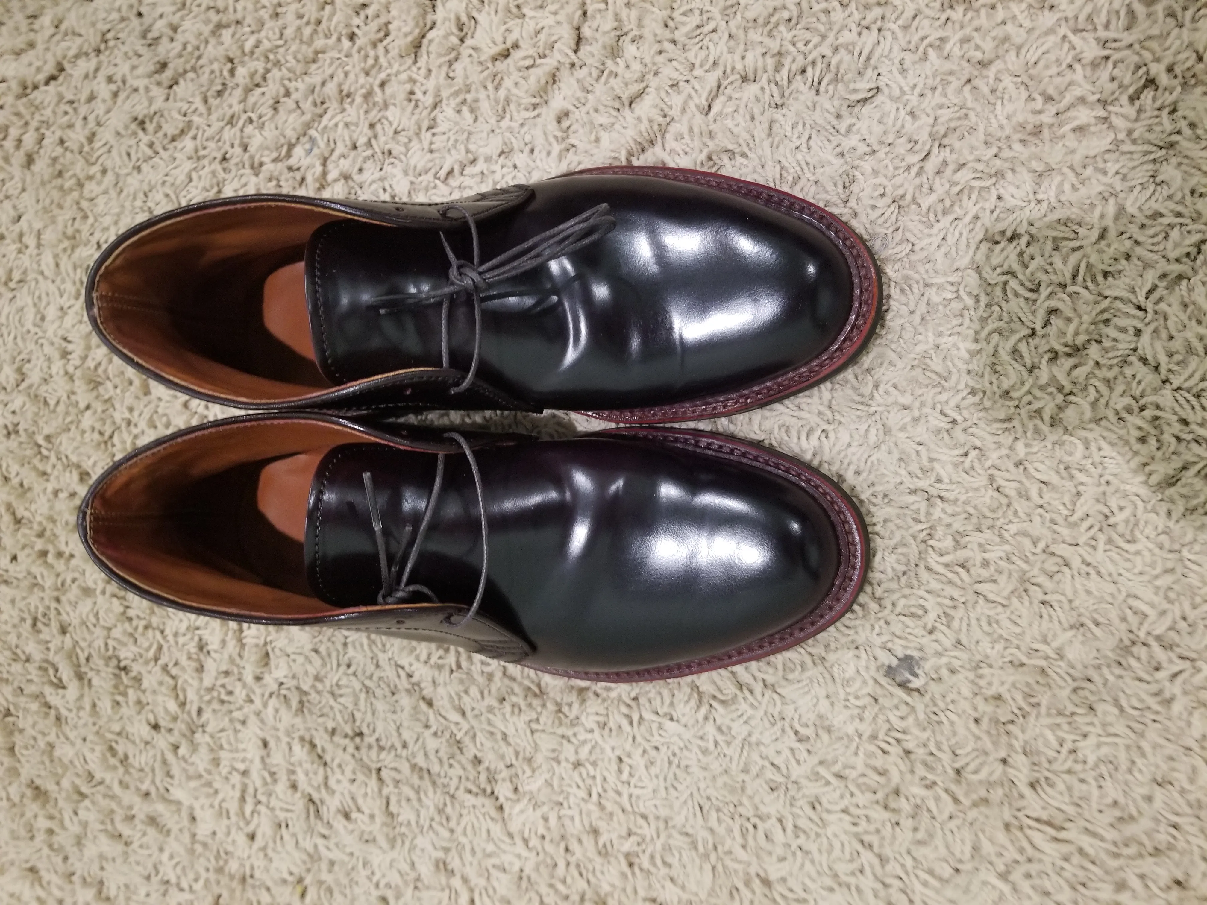 Alden Shell Cordovan Barrie Chukka Commando Antique Sole 7.5 E