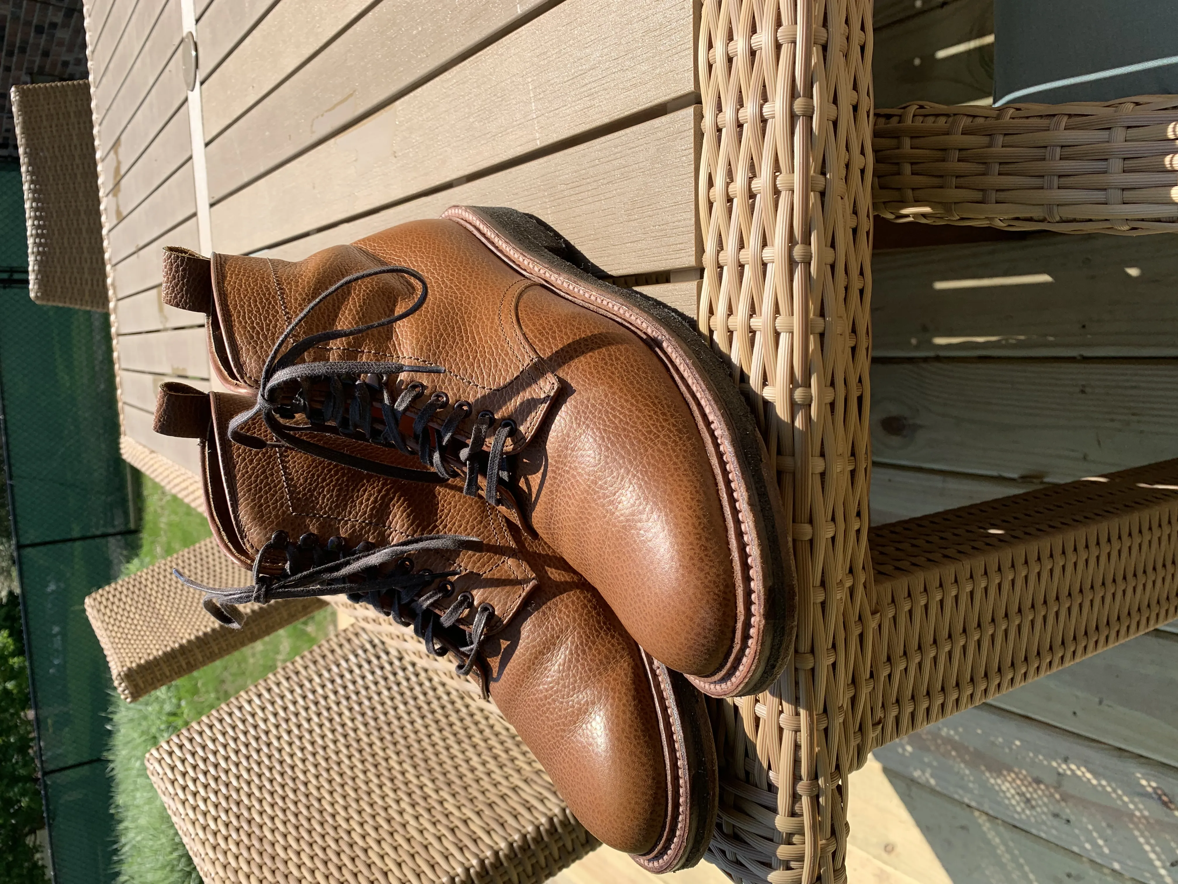 Alden Plain Toe Boots w/ Crepe Sole