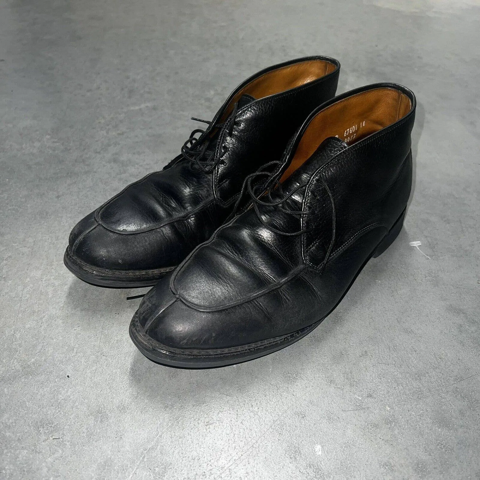 Allen Edmonds TATE Chukka Boots Black Leather Ankle USA Made