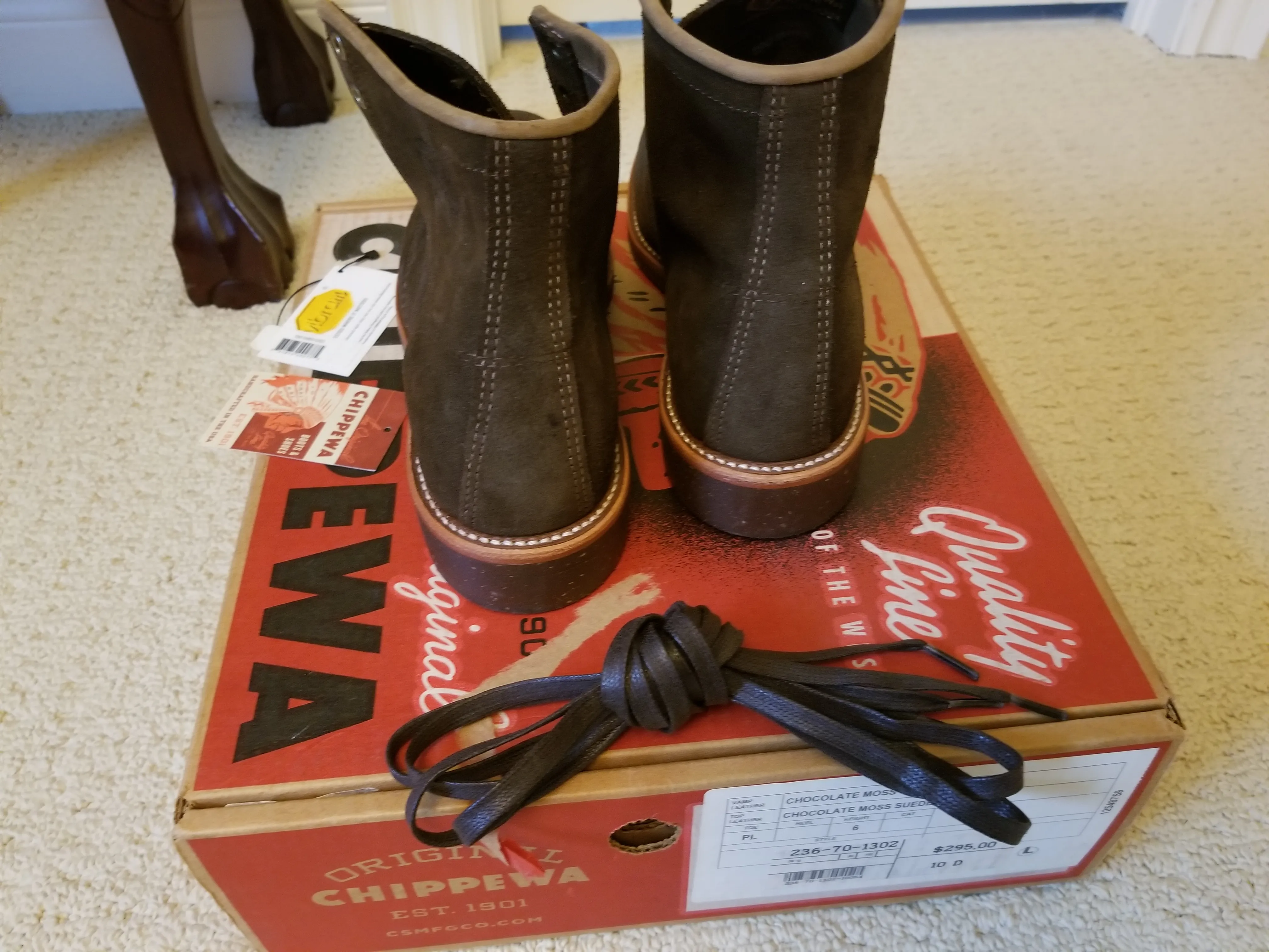Chippewa 6" Aldrich service boot 10.5