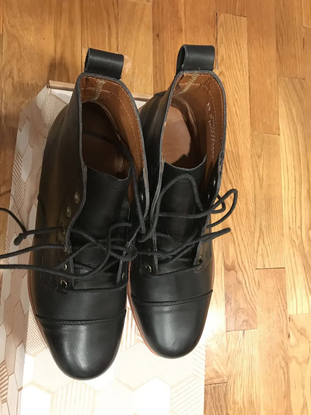 helm boots muller black size 9.5D