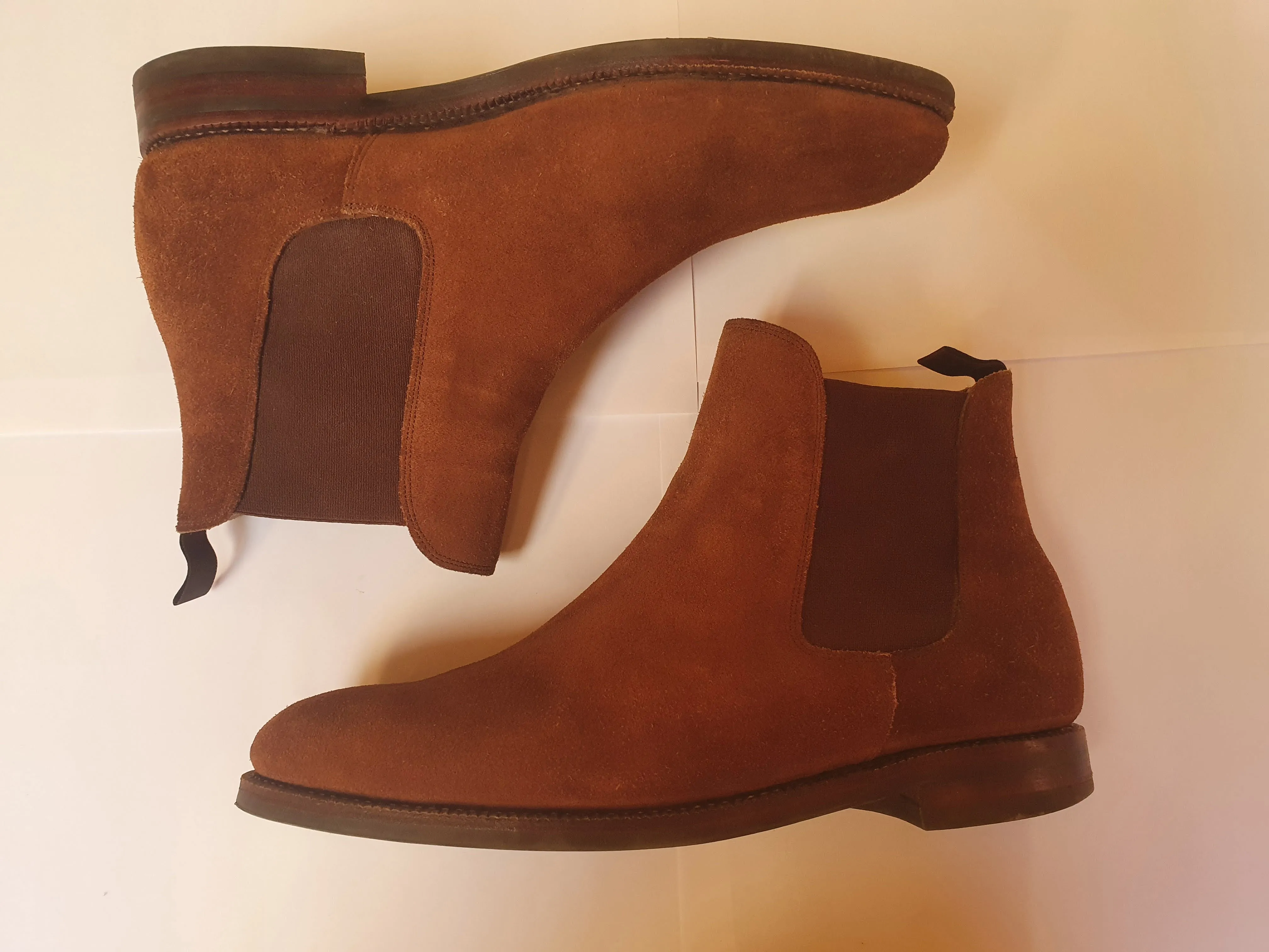 Brown Snuff Suede Chelsea Boots