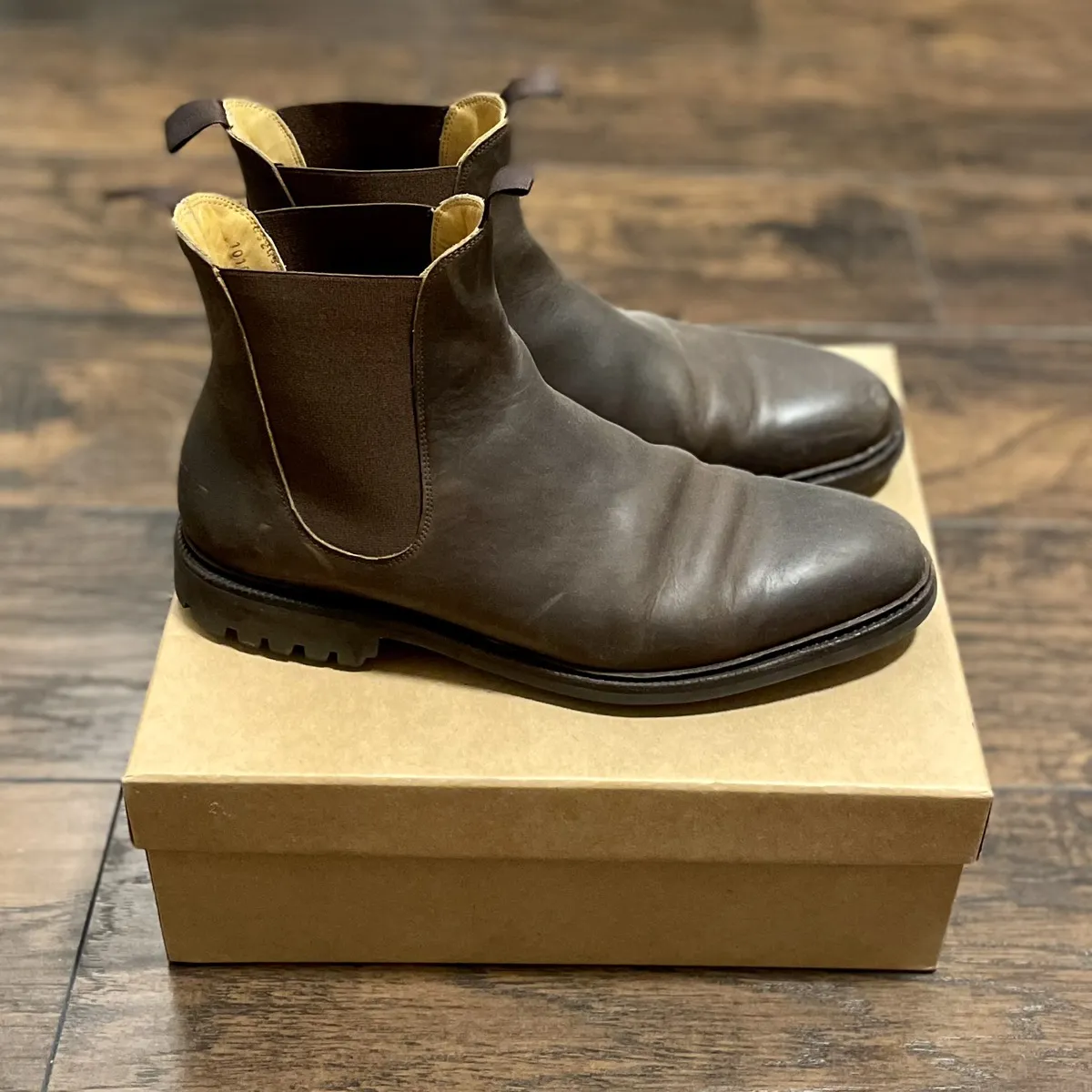 Meermin Wholecut Chelsea - Rust Waxy Calf 10.5 UK