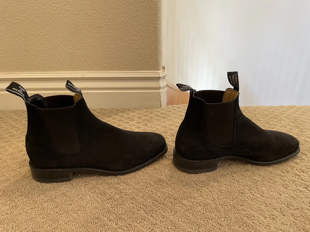 Black Comfort Craftsman Suede 8.5HCF