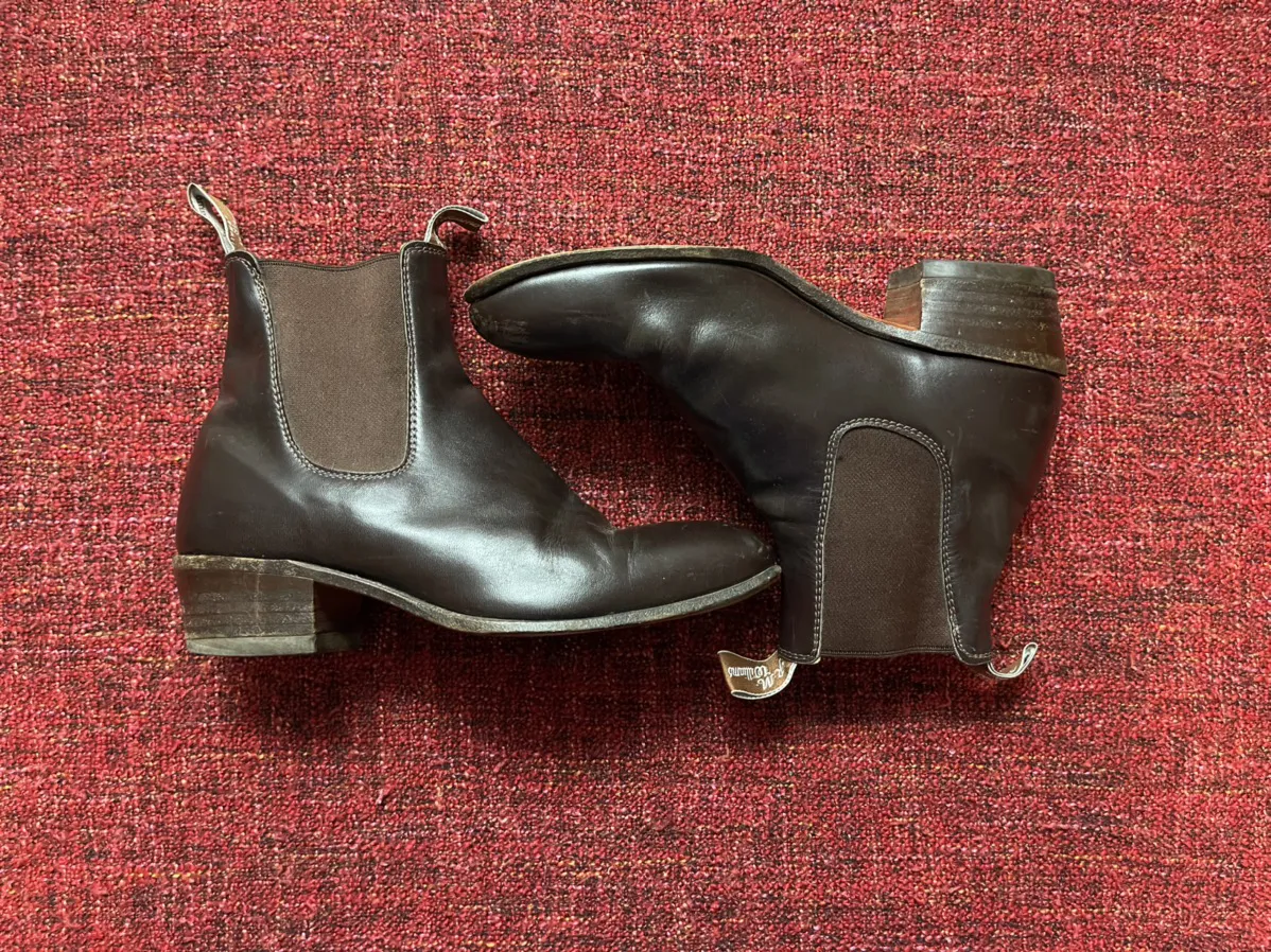 R.M. Williams vintage leather chelsea boots