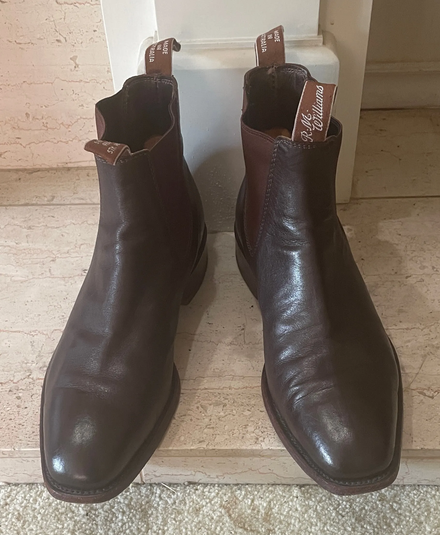 $550 Brown Craftsman Chelsea Boots US10.5 /11 Wide
