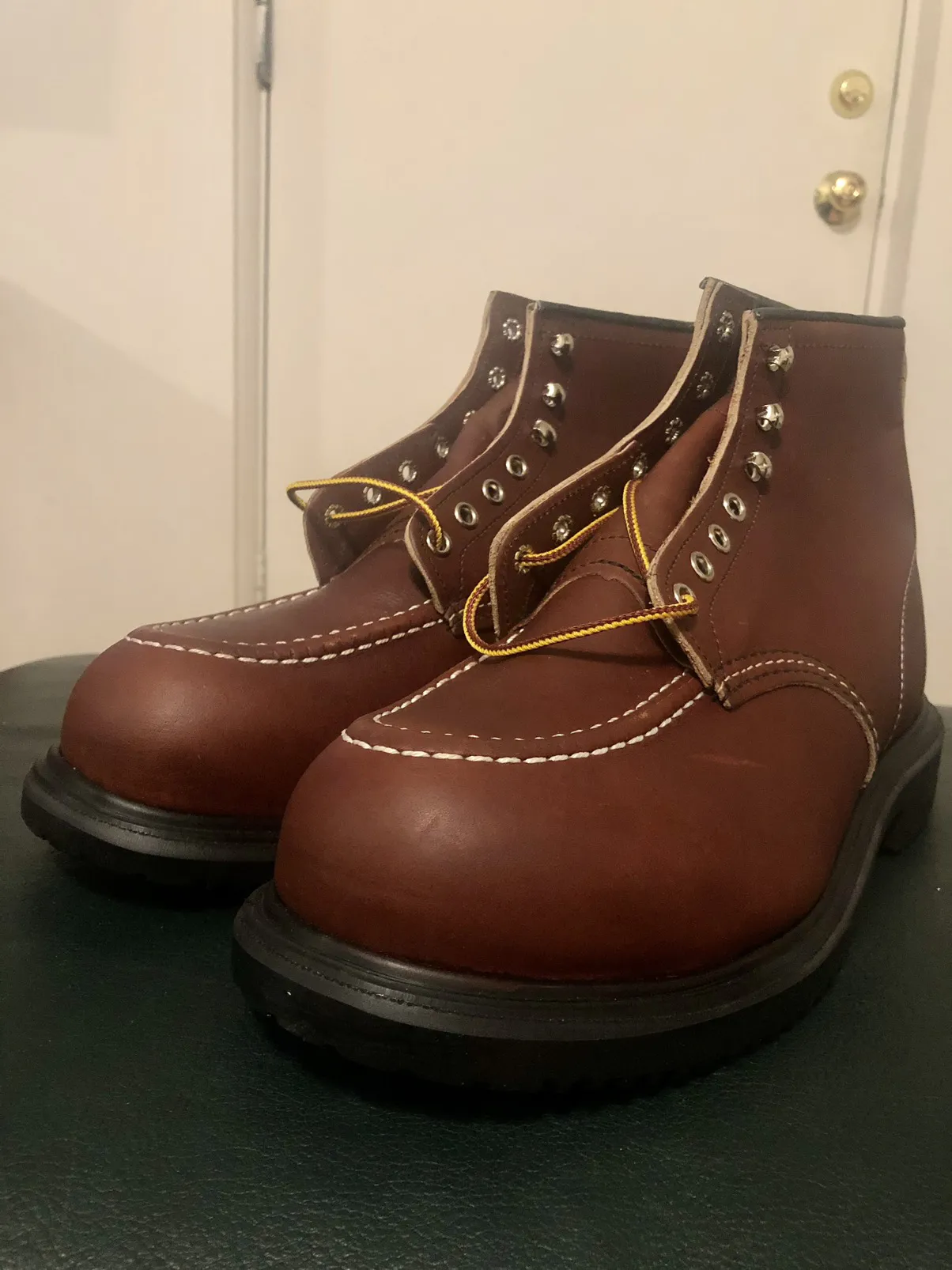 Red Wing Brown Oil Resistant Steel toe Boot size 10