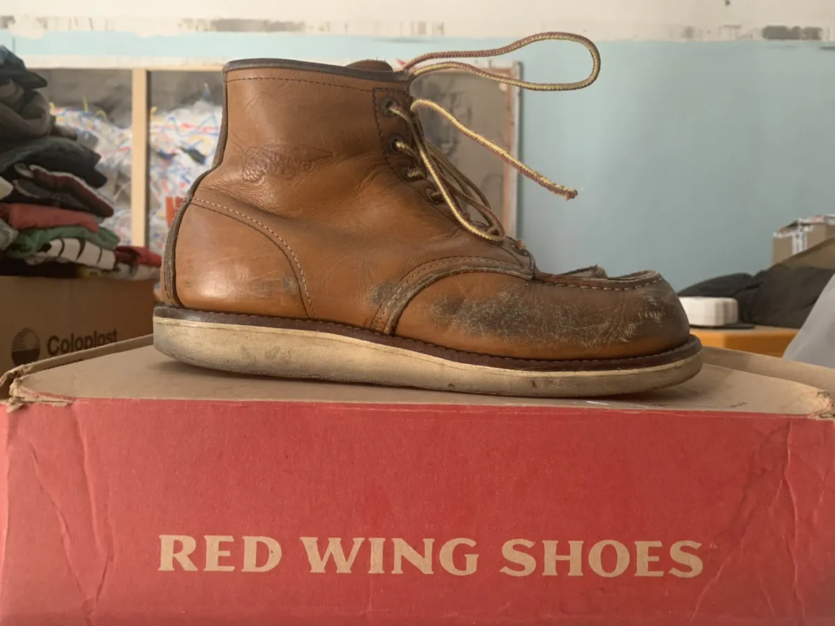 Red Wing 875 Moc Toe Oro Legacy Leather Boots US7 UK6 EU39