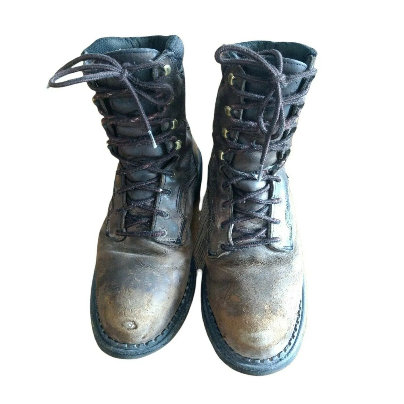 Red Wing Steel Toe Work Safety Boots Size 11.5 Distressed