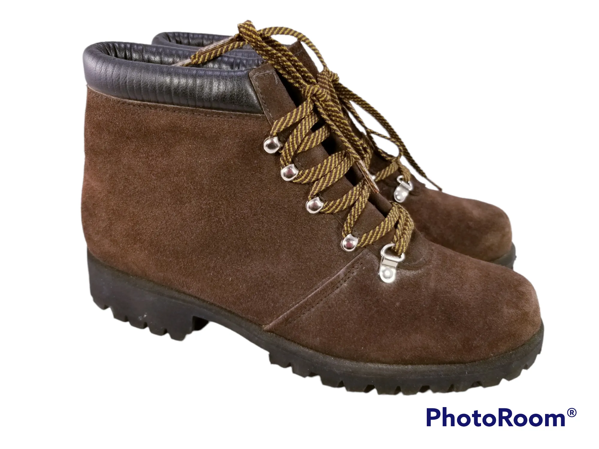 VINTAGE RED WING WOMAN BROWN SUEDE BOOTS SIZE 6 M