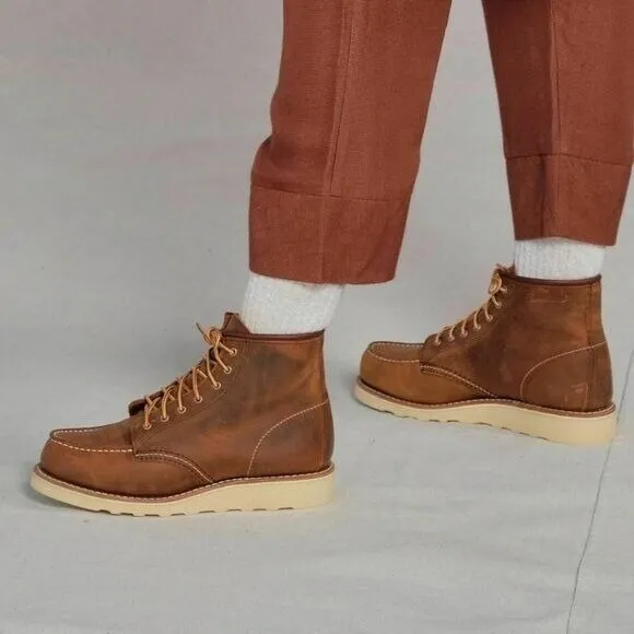 Red Wing Heritage 6-Inch Classic Moc Toe Boot Copper Rough