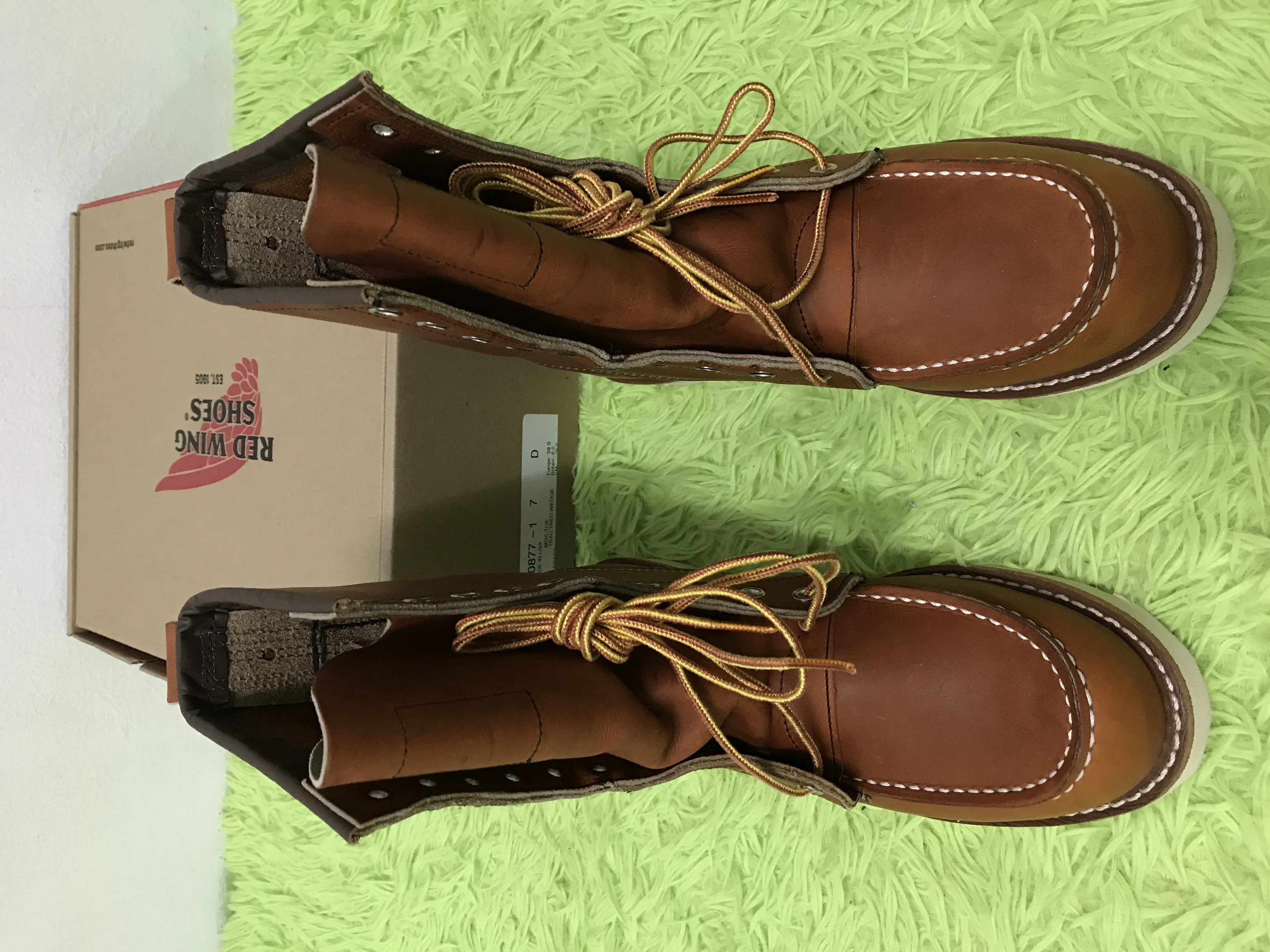 Red Wing Shoe Classic Moc Toe 877 Oro Legacy Original