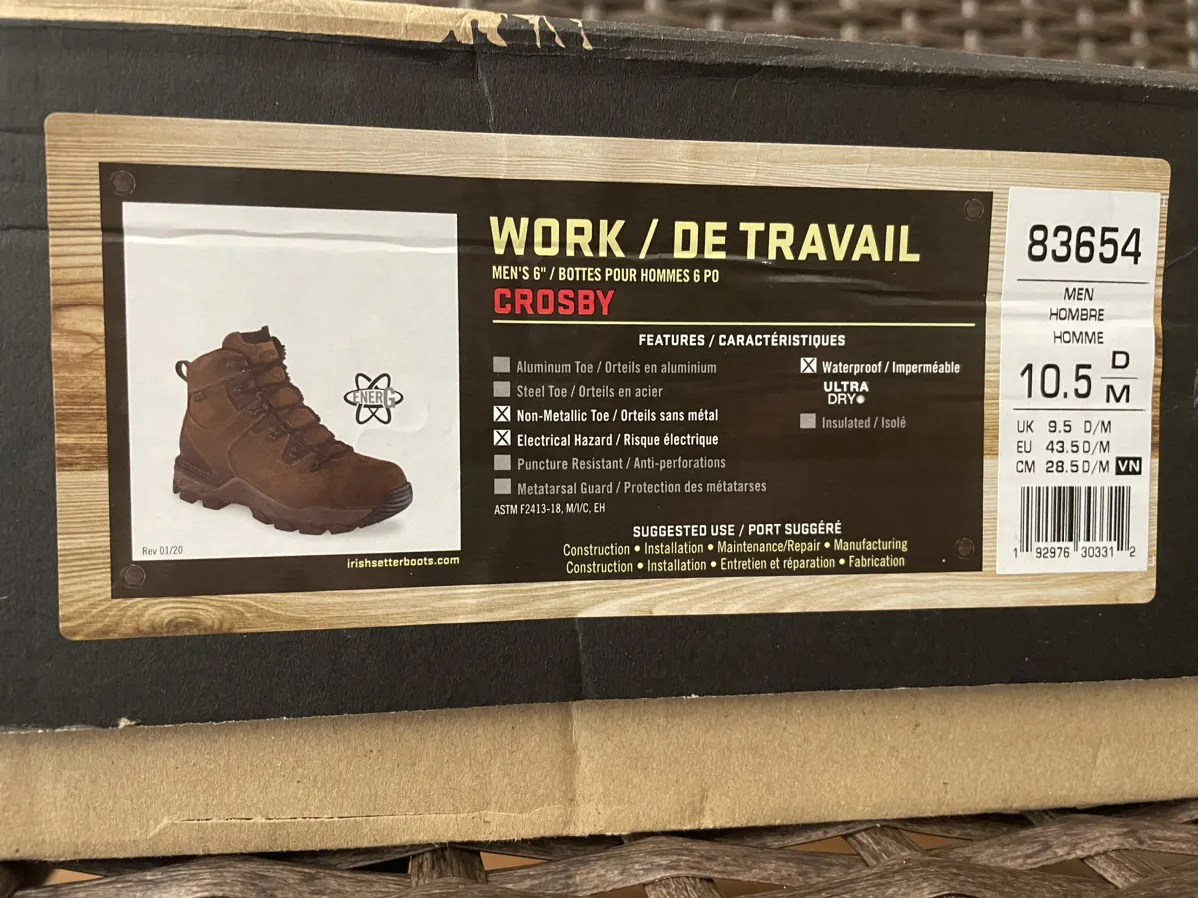 Red Wing - Irish Setter Crosby 6 Inch Safety Toe