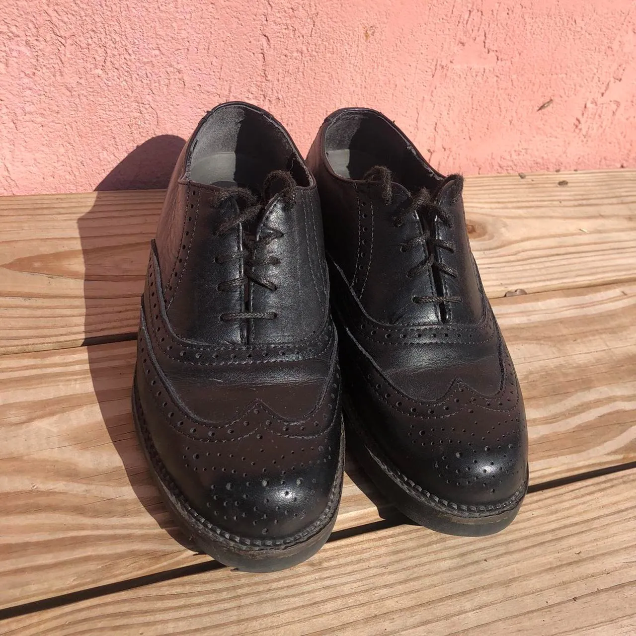 Redwing Oxford Boots Leather Wing Tip Men’s 7 Women’s 8.5