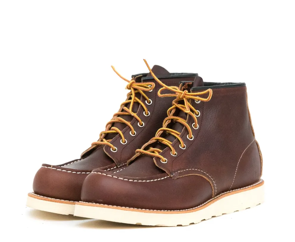 RED WING SHOES 8138 6" CLASSIC MOC TOE BRIAR OIL SLICK