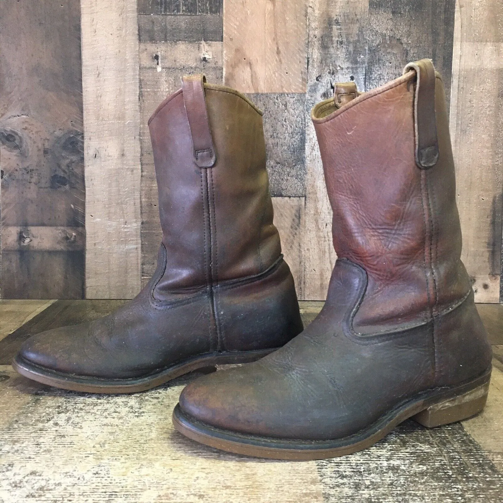 Red Wing 1155 Vtg Soft Toe Work Boots Mens 10 E