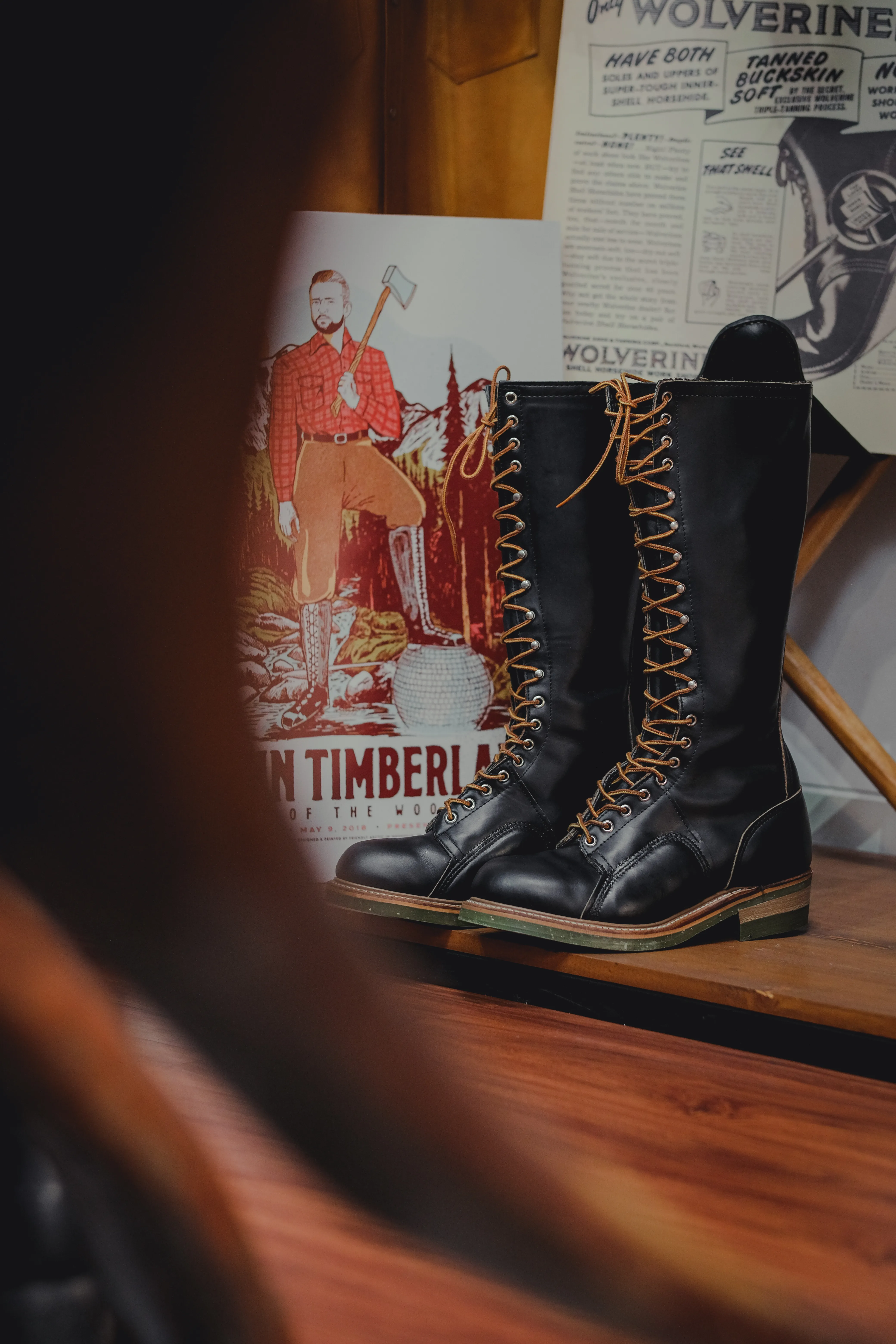 Red Wing Hall's Lineman Logger Boots Original Made in USA