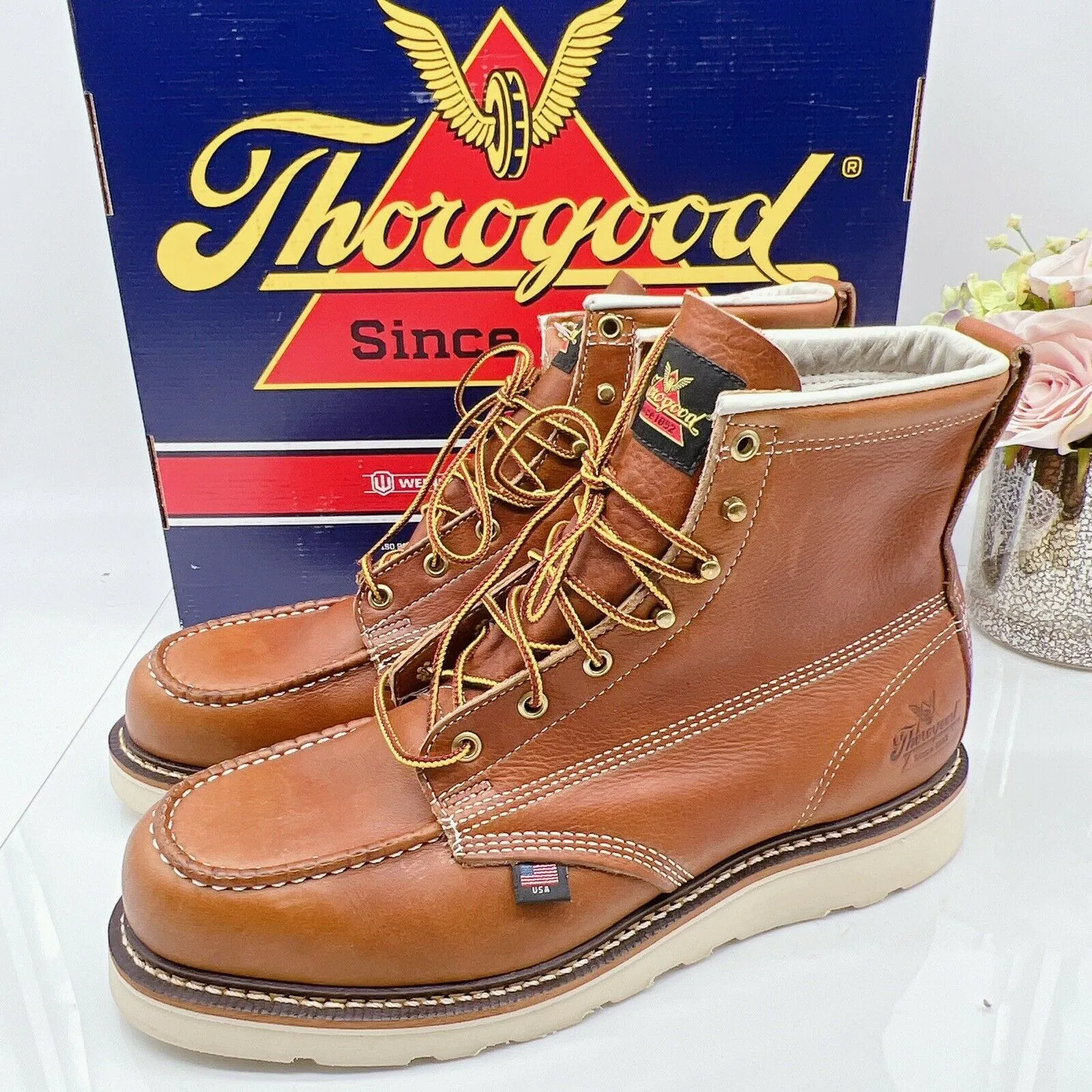 Thorogood 6" Soft Moc Toe 814-4200 Mens Boots 11.5 EE / E