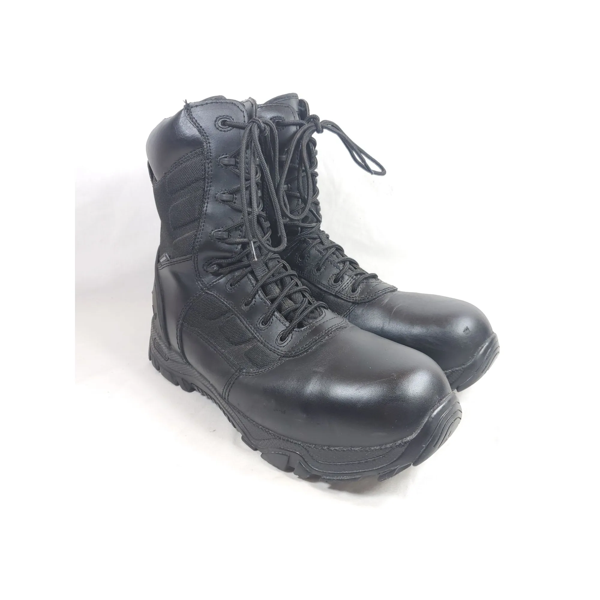 Thorogood Men's Size 13 Safety Toe Boots Black Leather Water