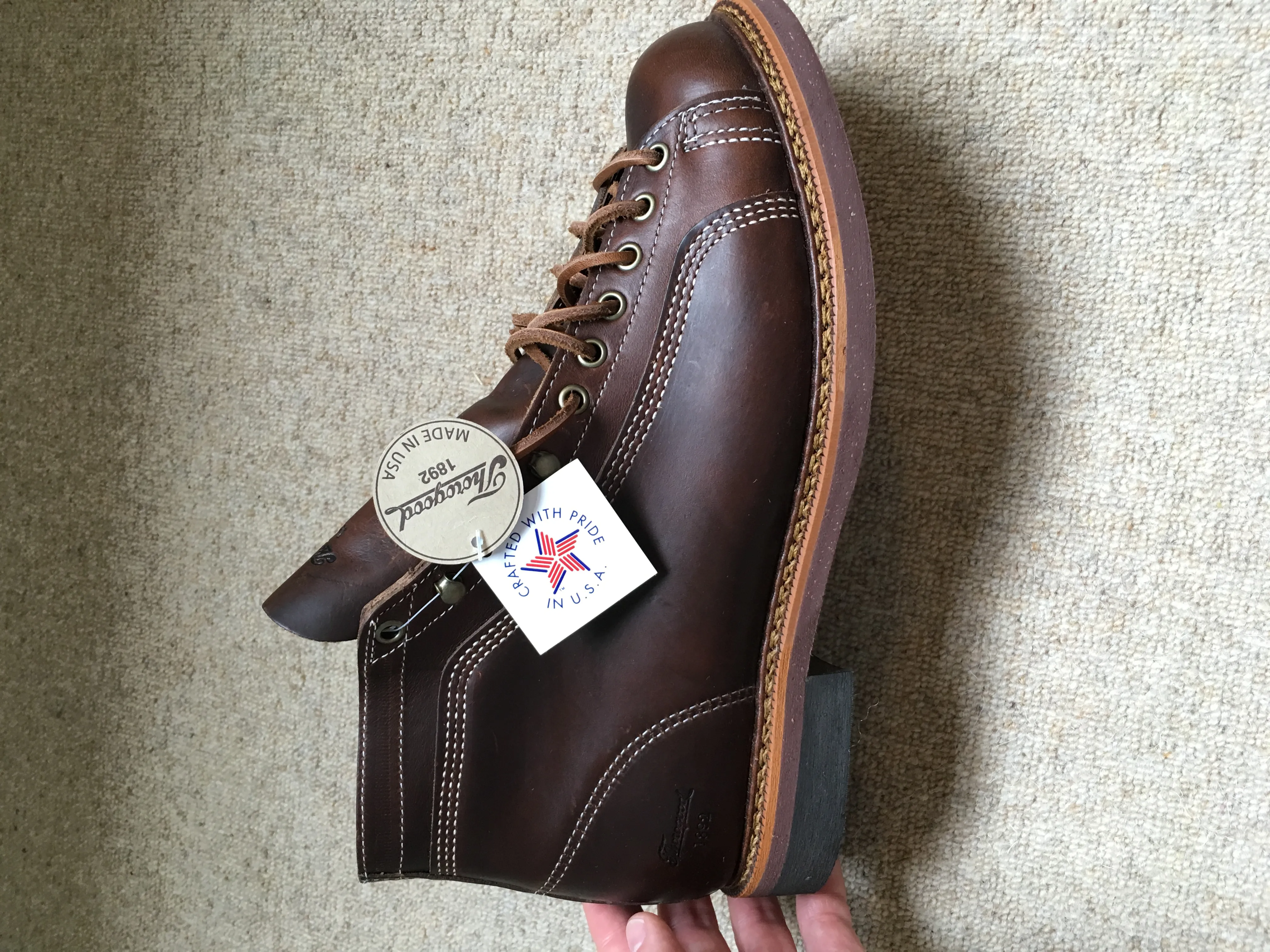 Portage Leather Boots. New with labels.