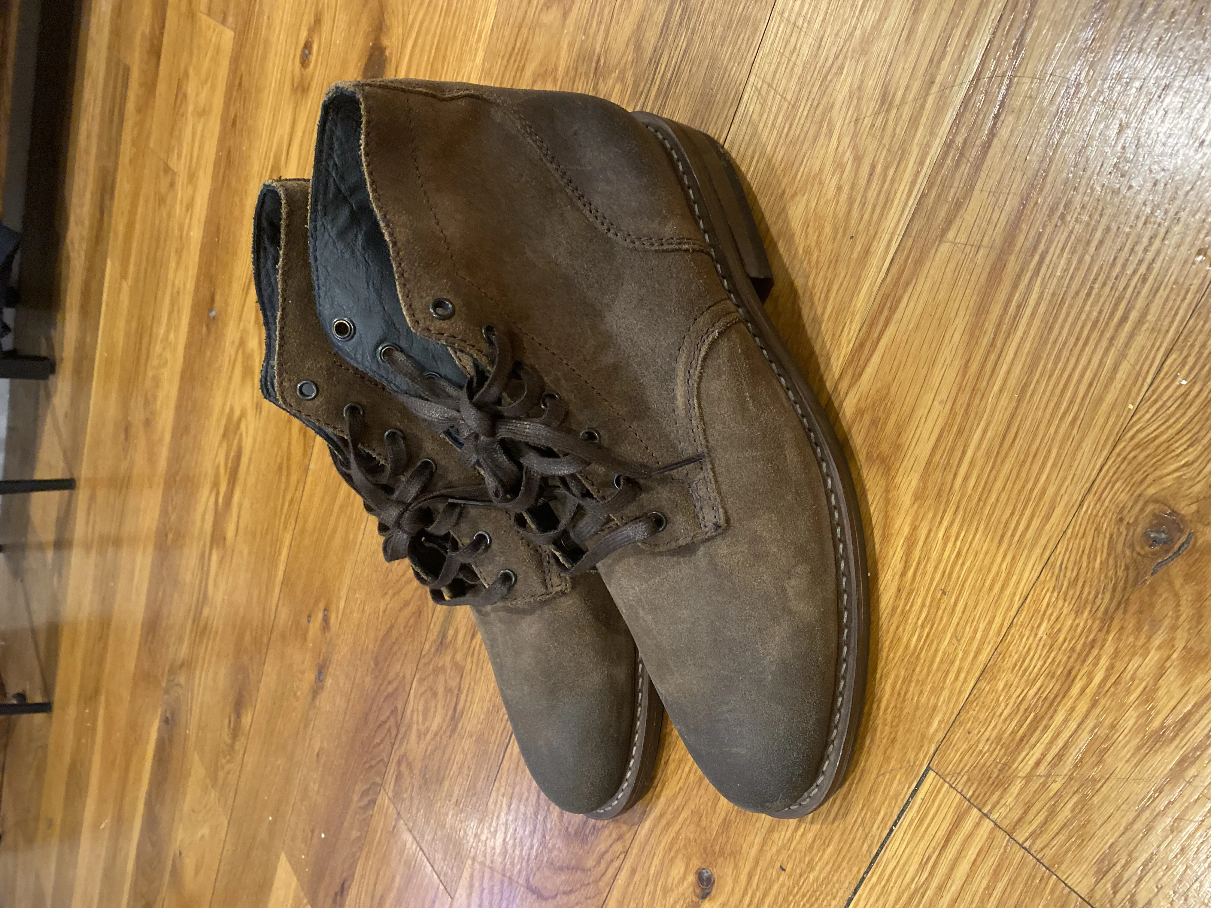 Thursday Boots Brown Suede Lace up Boot