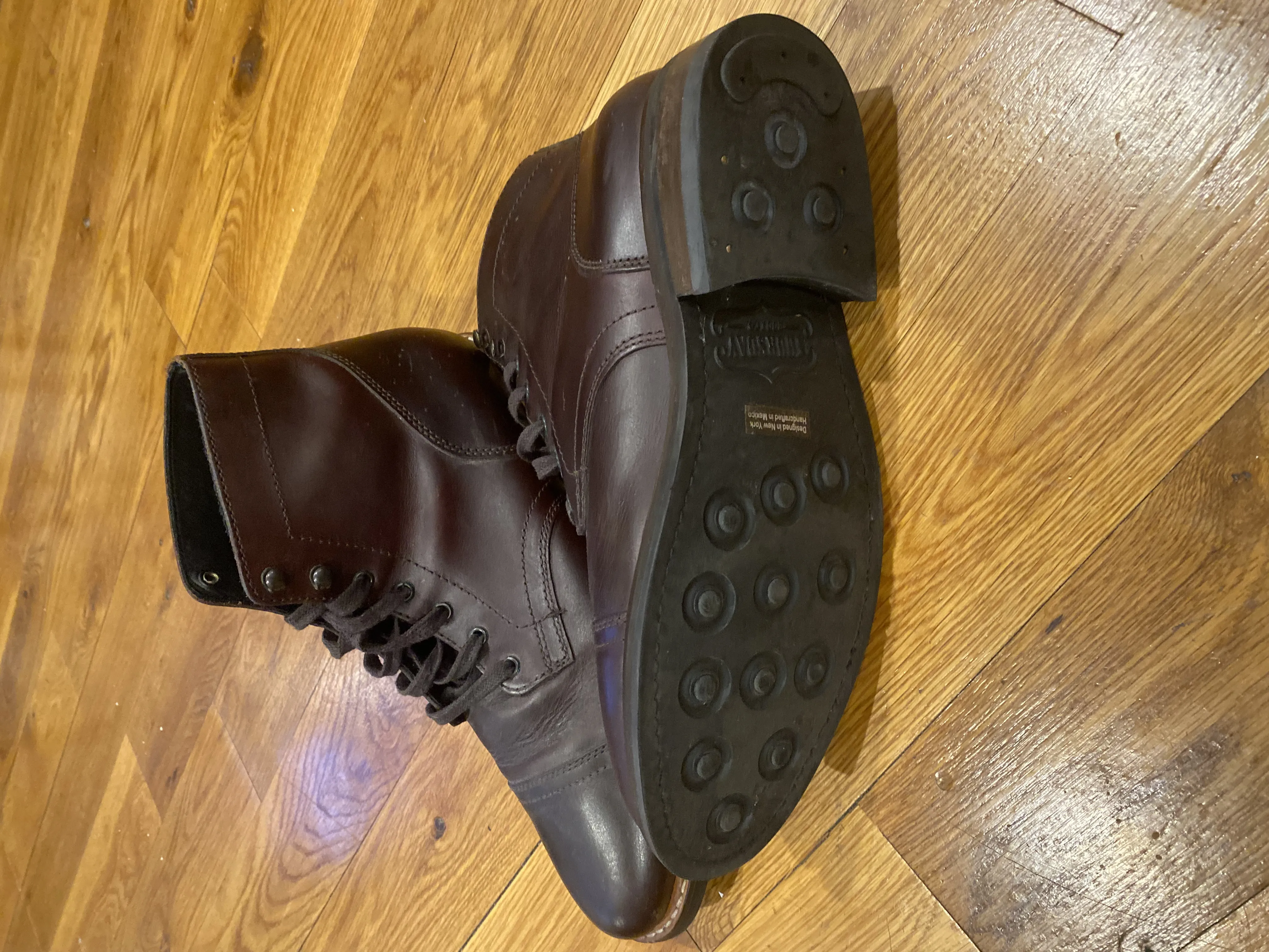 Thursday Boots - Leather Cap Toe Lace Up Boot