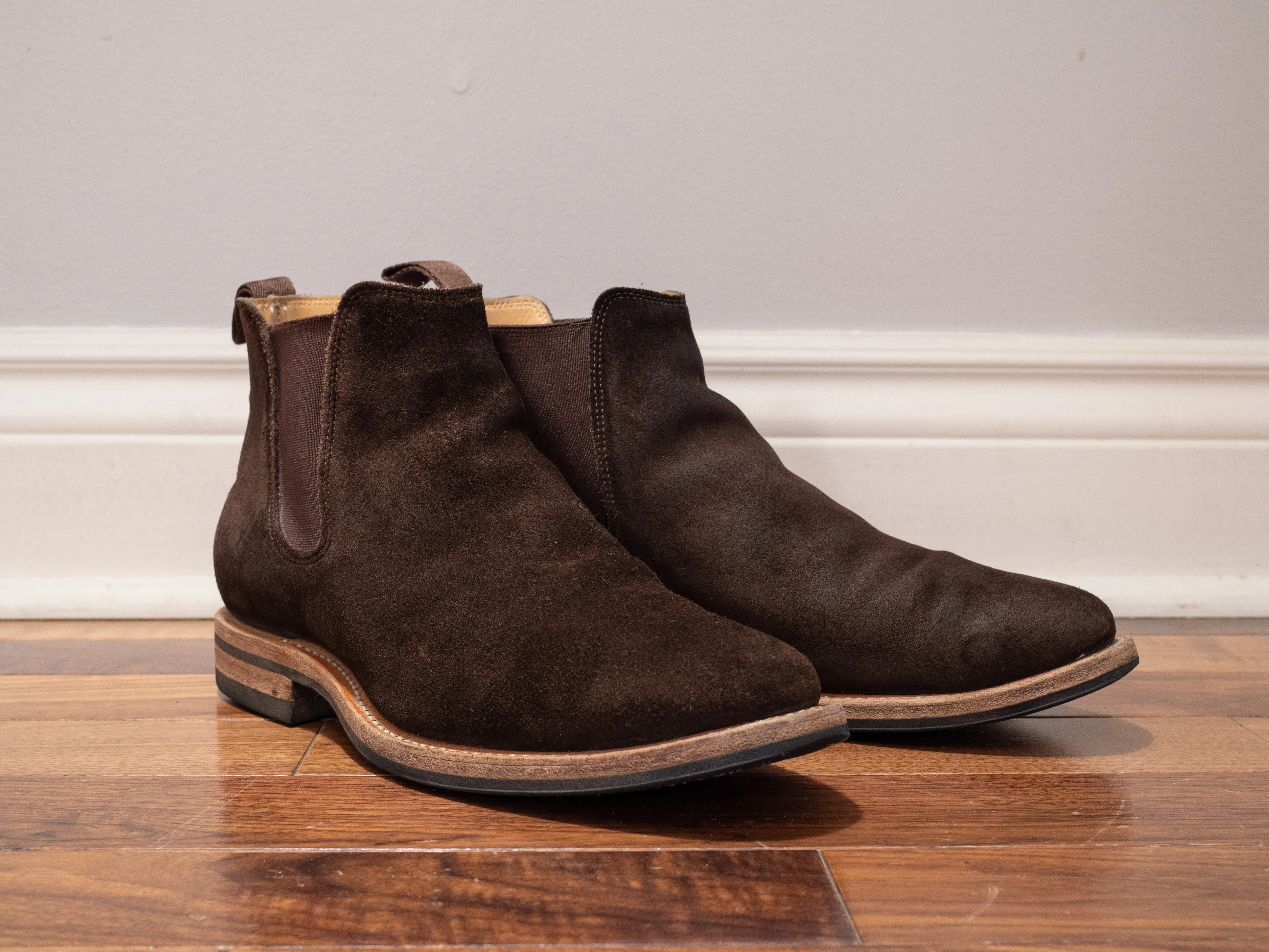 Viberg Arabica Suede Chelsea