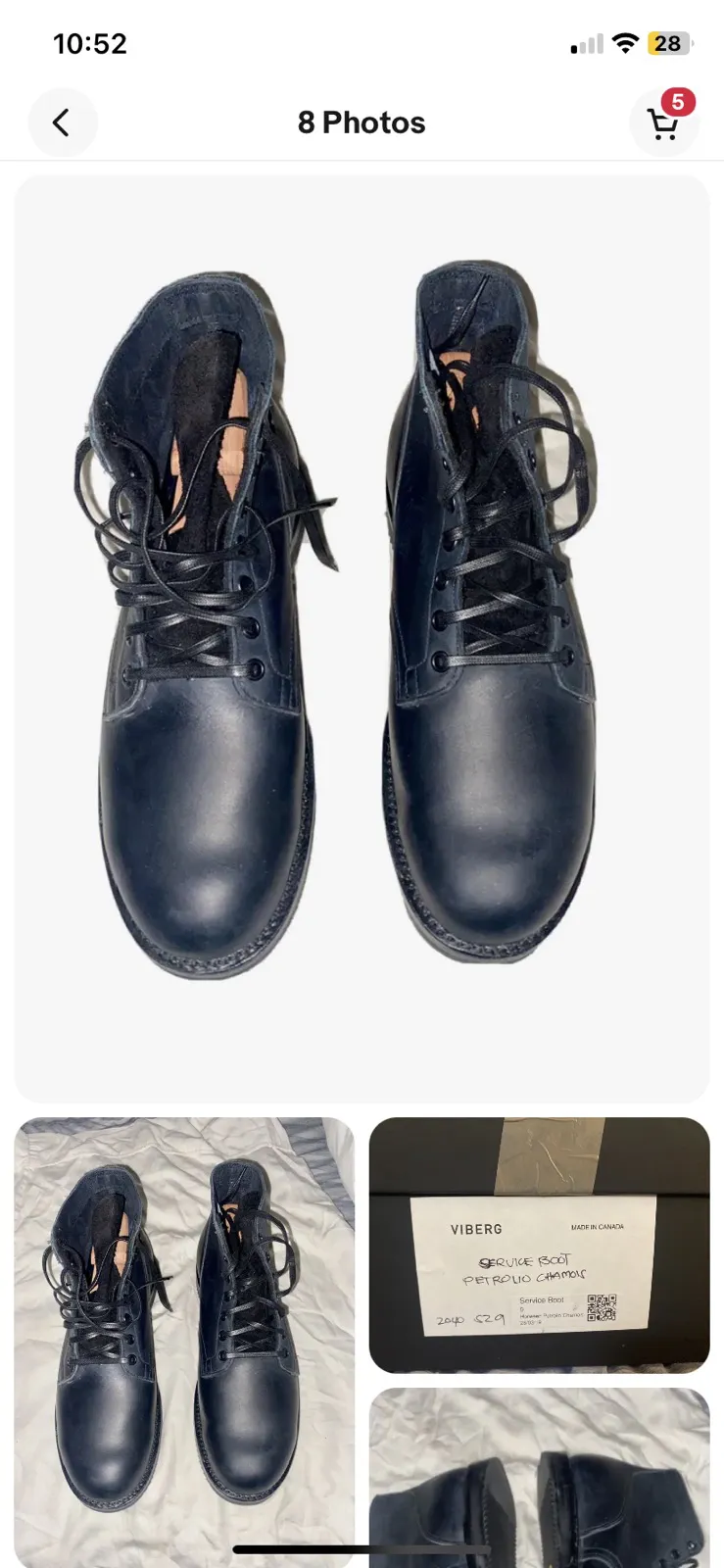 Viberg MTO Smooth Petrol Chamois