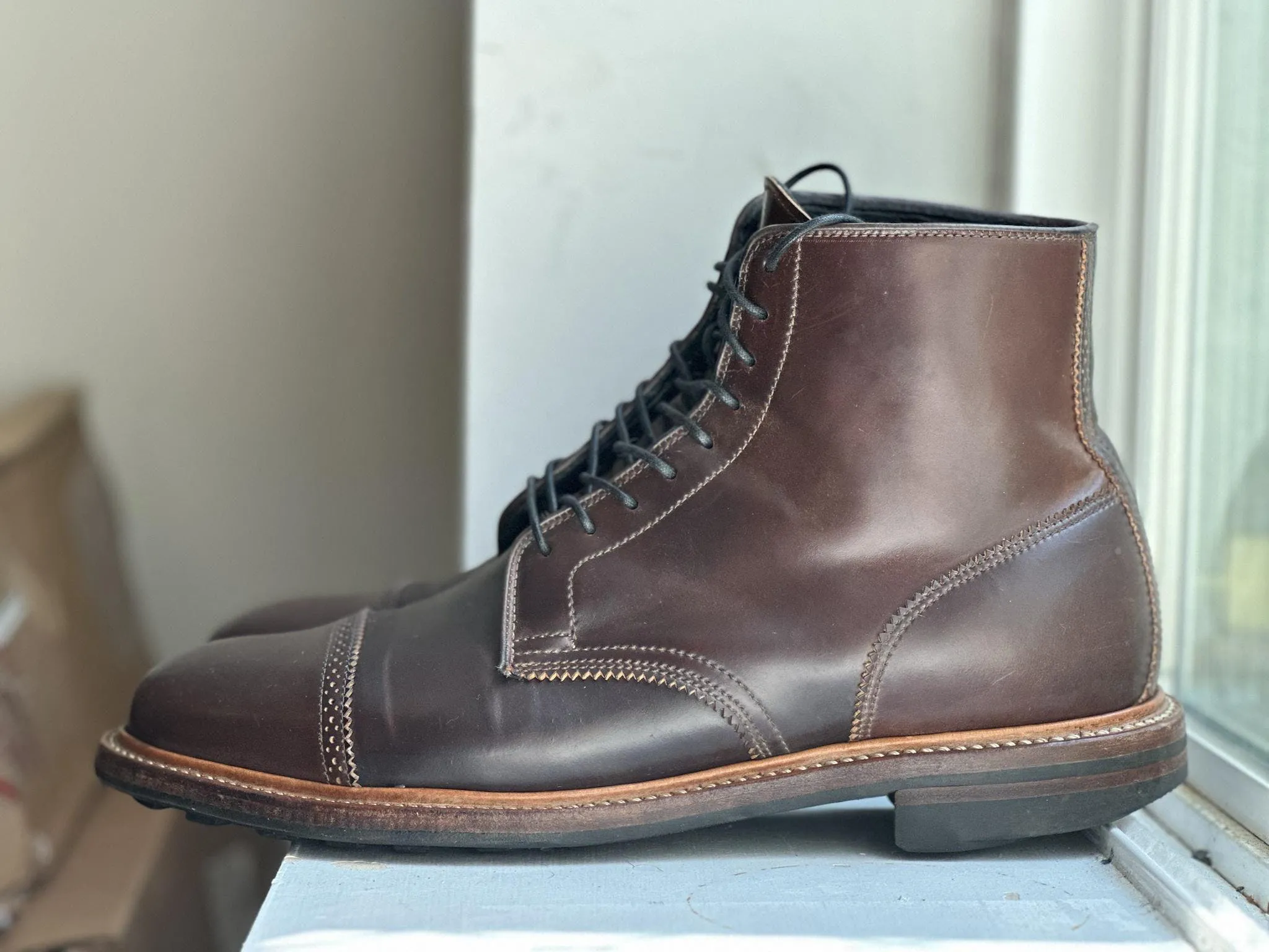 Viberg Mocha shell Cordivan Shelby uk 10.5 (US 11)