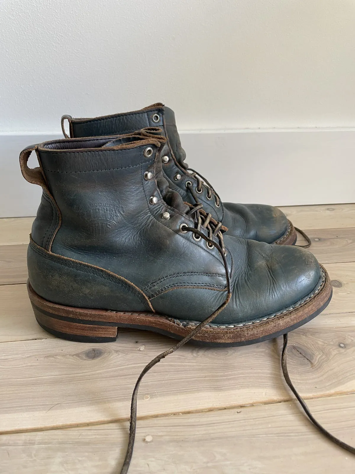 White’s Boots blue custom bountry hunter US 10.5