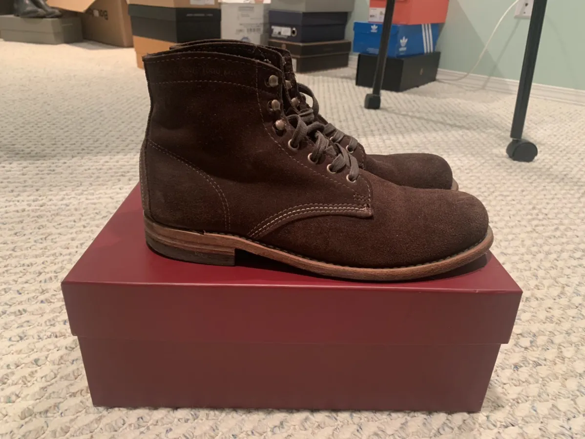Wolverine 1000 Mile Brown Suede Boots
