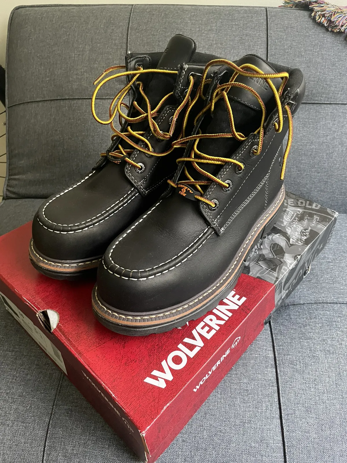 Wolverine 1-90 Durashocks Moc-Toe Workboot