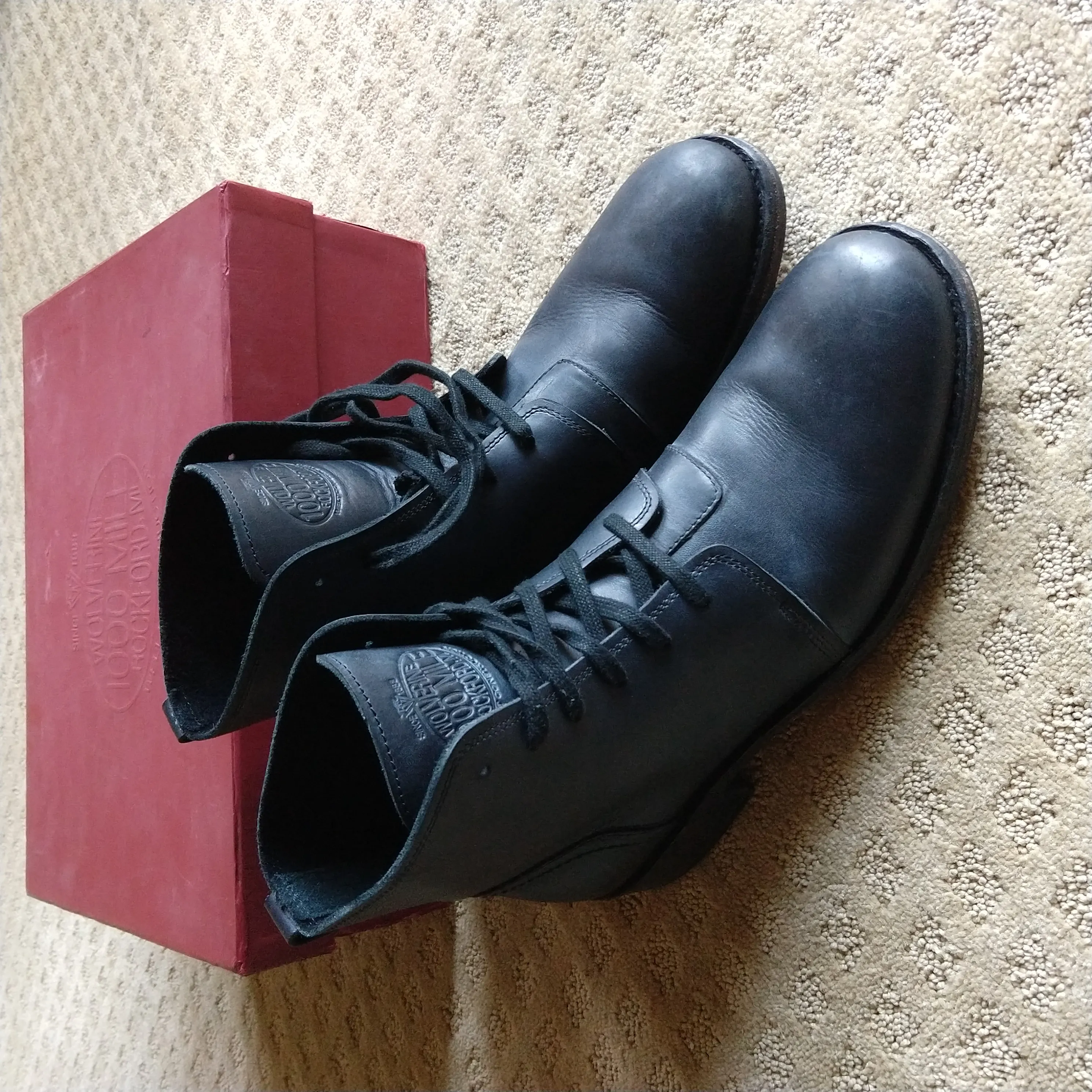 Wolverine Ascot 1000 Mile Leather Boots, USA made, Size 11