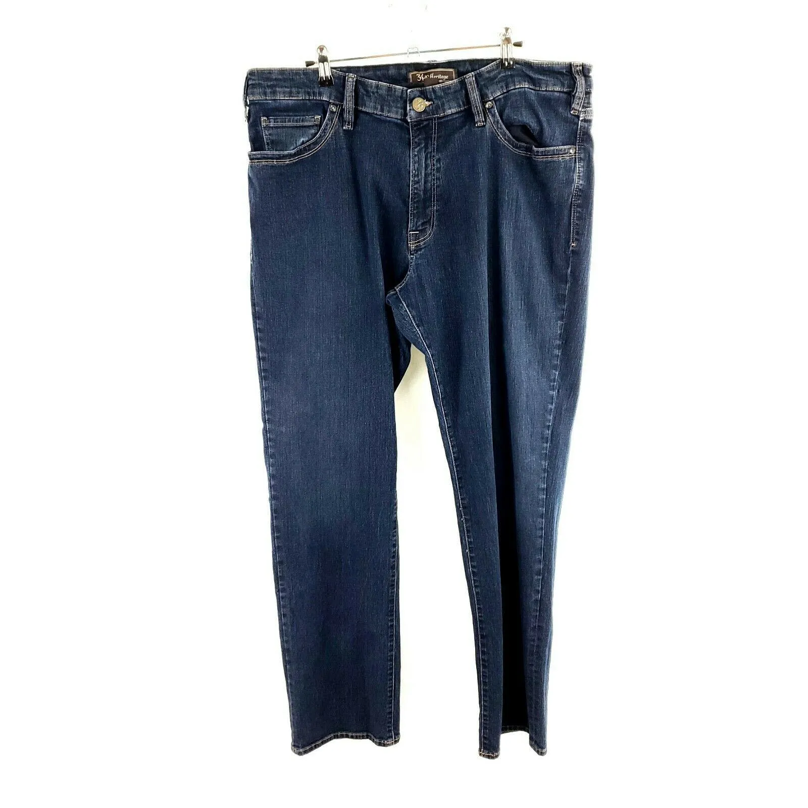 34 Heritage Dark Wash Mid Rise Blue Jeans 39x33