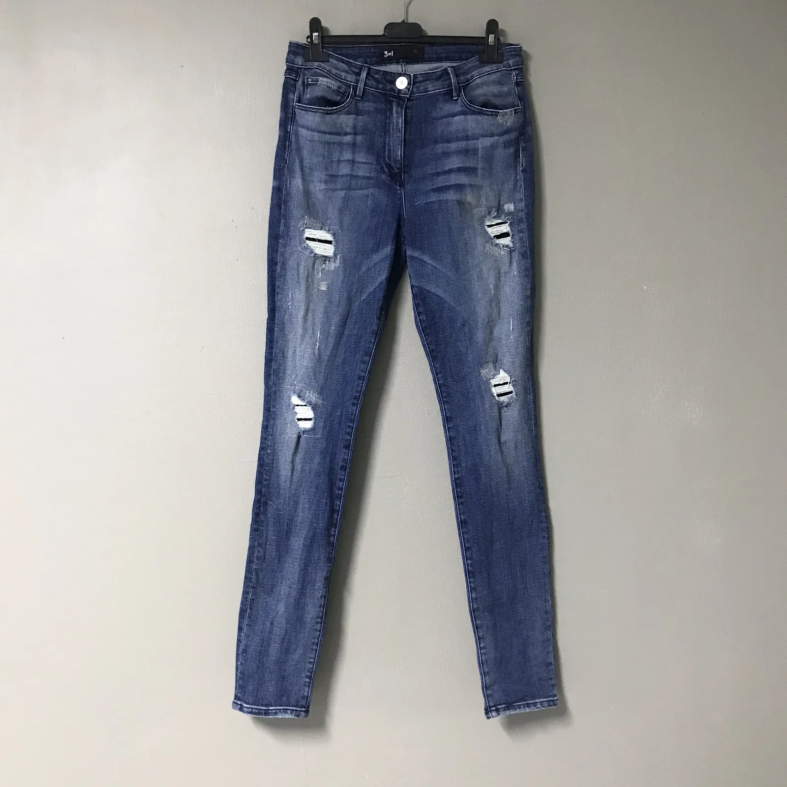 Rare 3x1 Distressed Denim Skinny Pants.