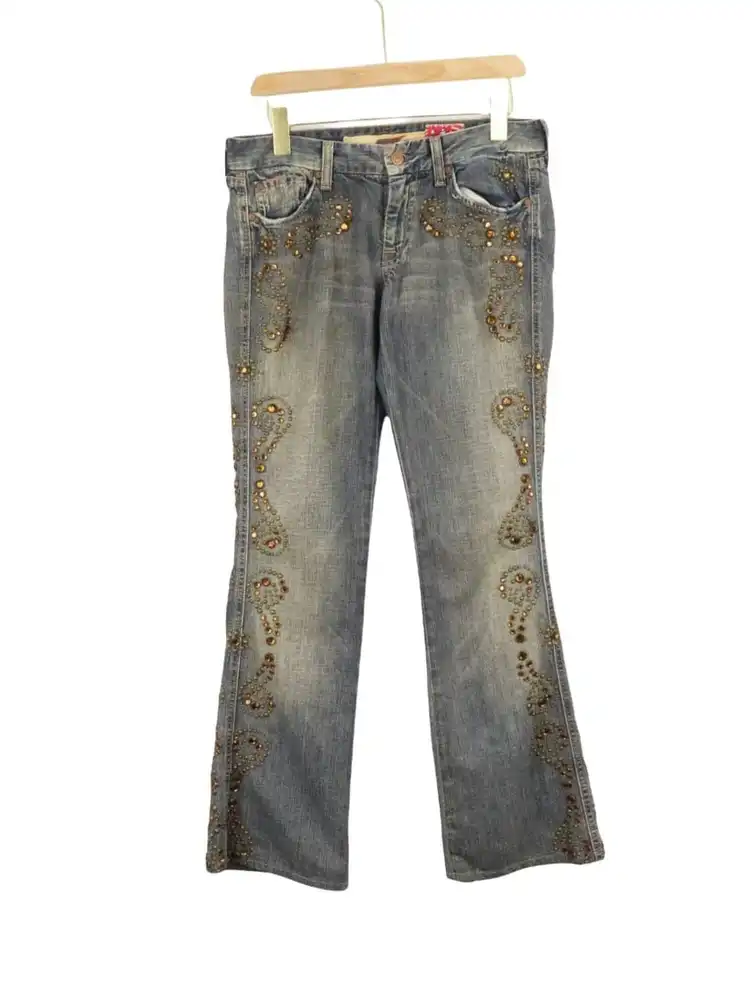 7 For All Mankind Studded Bootcut Jeans Female Pant