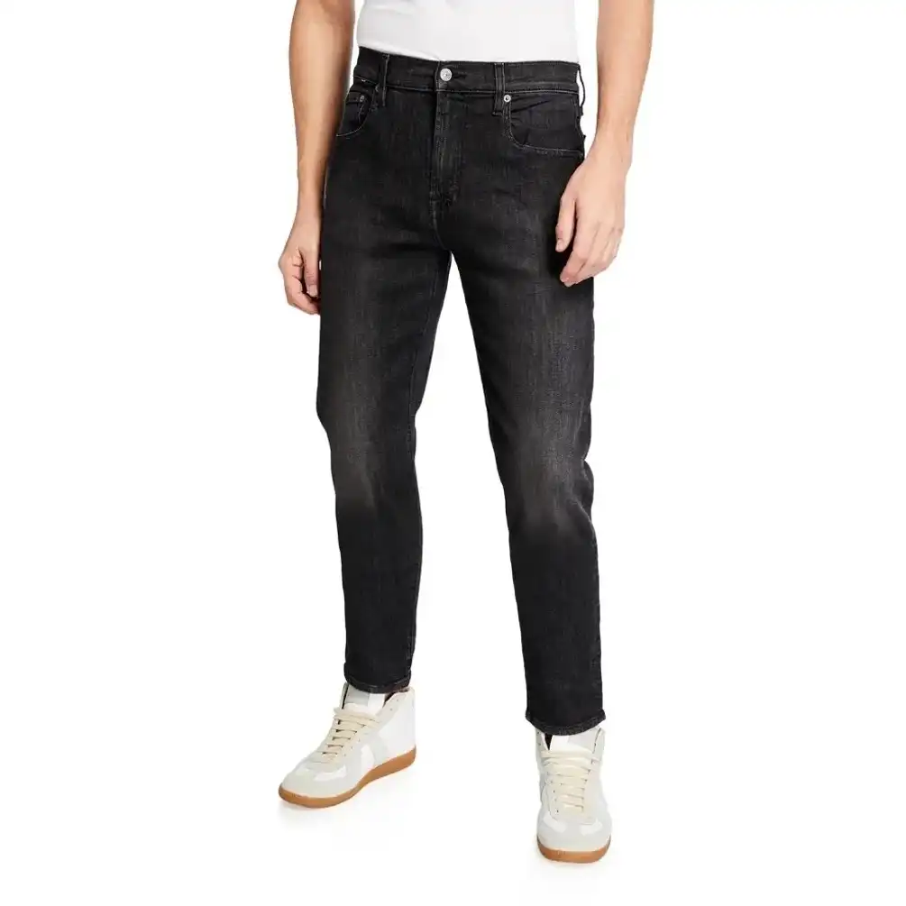 7 for All Mankind Mens 31 Adrien Jeans Slim Taper Dark Wash