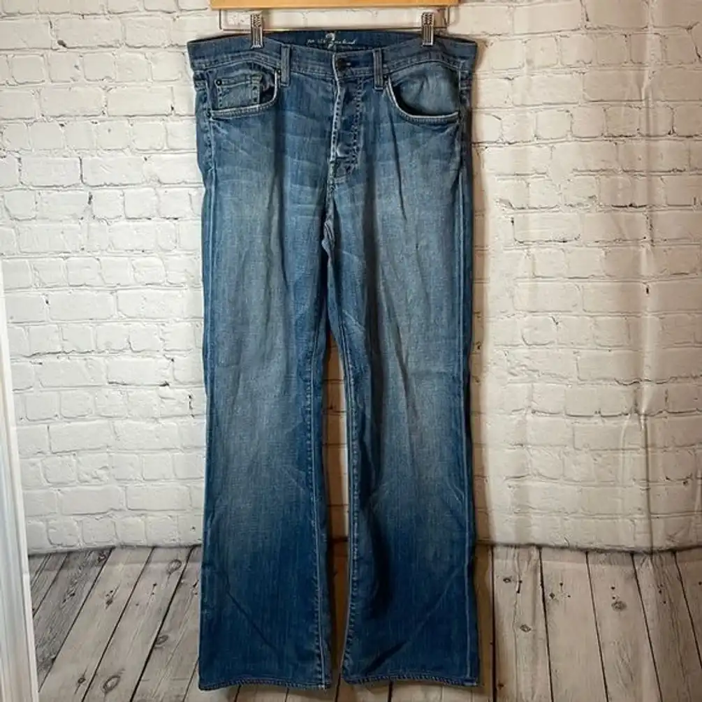 7 FOR ALL MANKIND Men’s Relaxed Jeans size 32, WELL WORN, Su