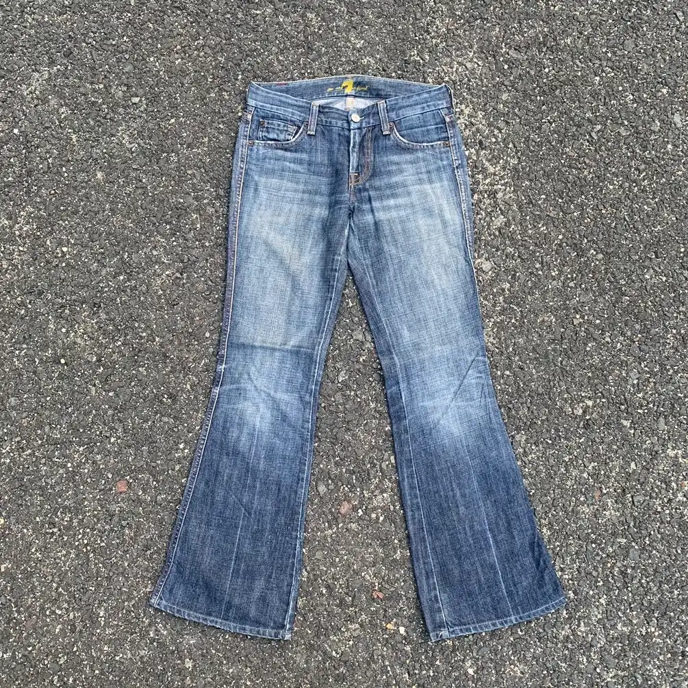 Vintage Mankind 7 Jeans Flare Denim Pants Made In U.S.A