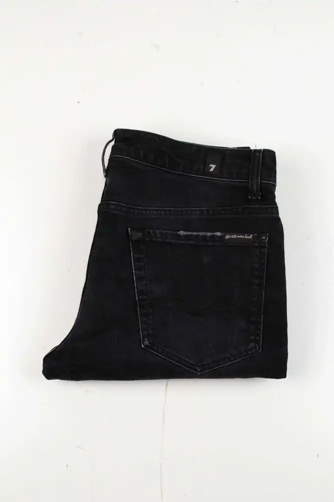37888 7 For All Mankind Ronnie Black Men Jeans size 32