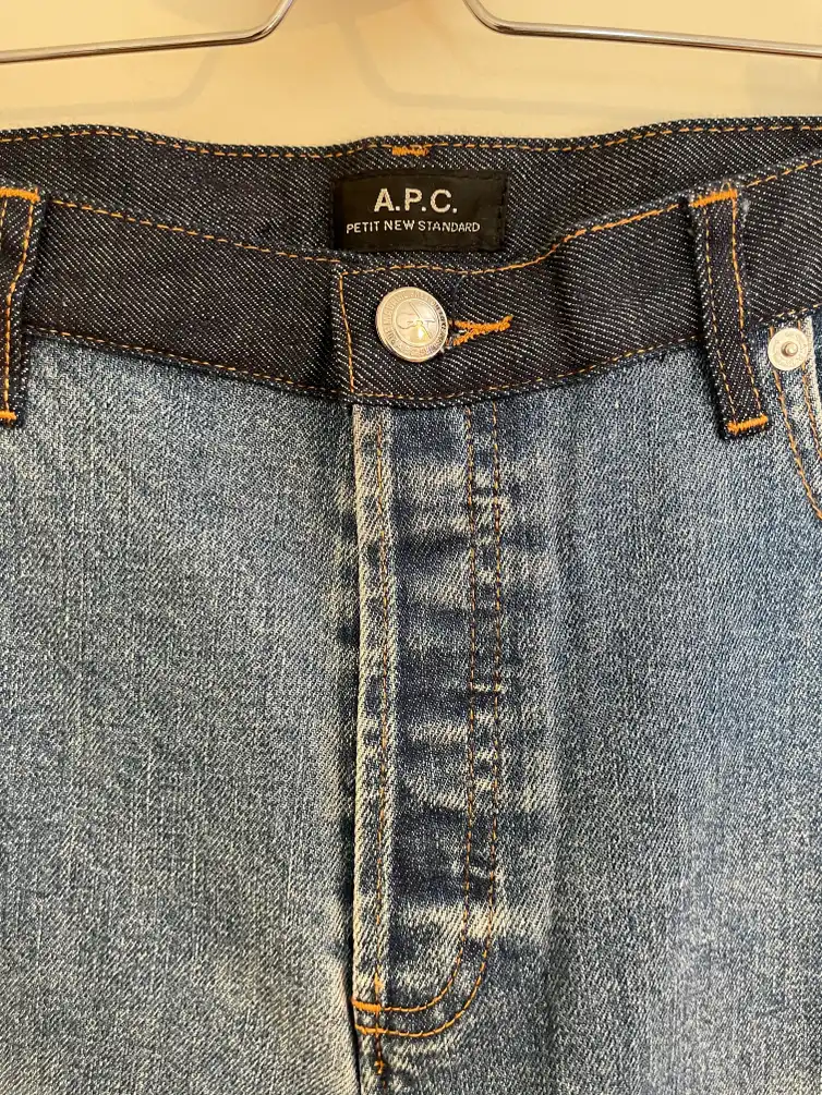 A.P.C. Petit New Standard Jean - Washed Indigo Mismatch