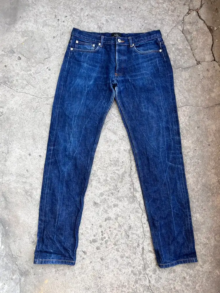 Vintage Wash Denim Jeans selvage