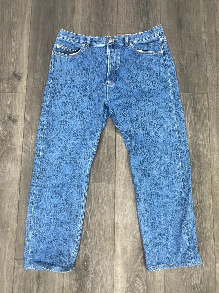 A.P.C X Braindead Indigo Jeans Size 33