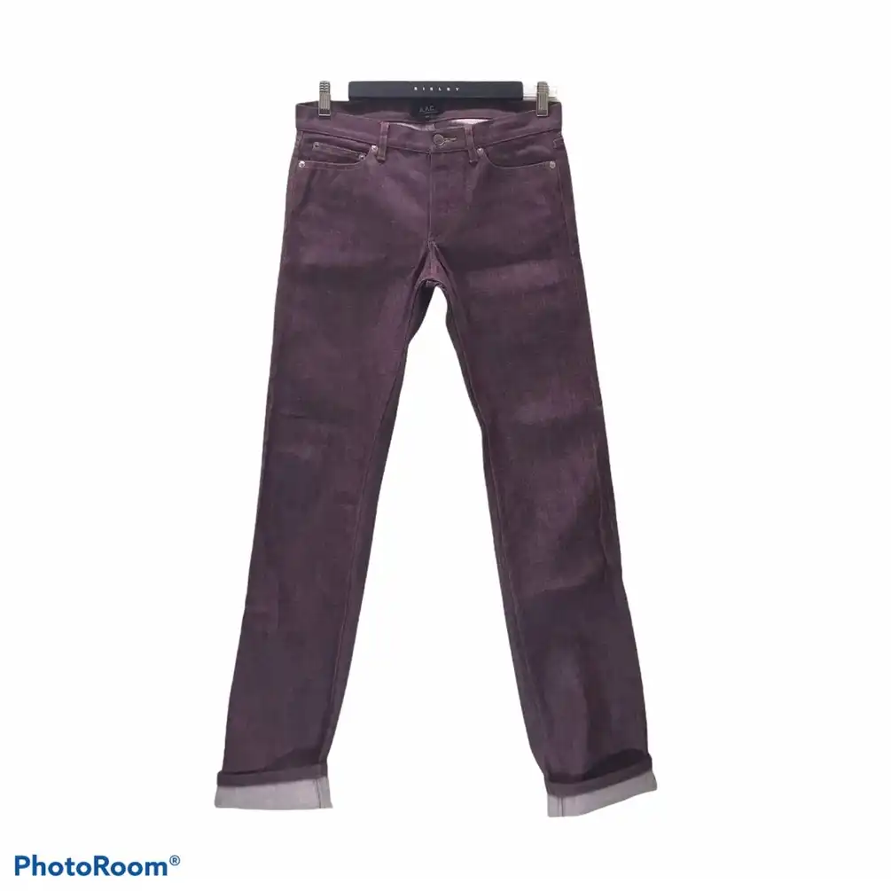 A.P.C Rue De Fleurus Paris Denim Selvedge Slim Mullberry