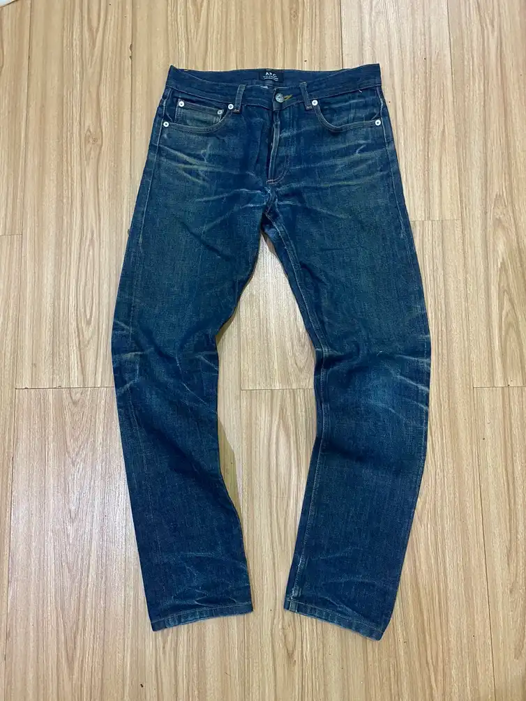 APC BLUE DISTRESS DENIME PANT