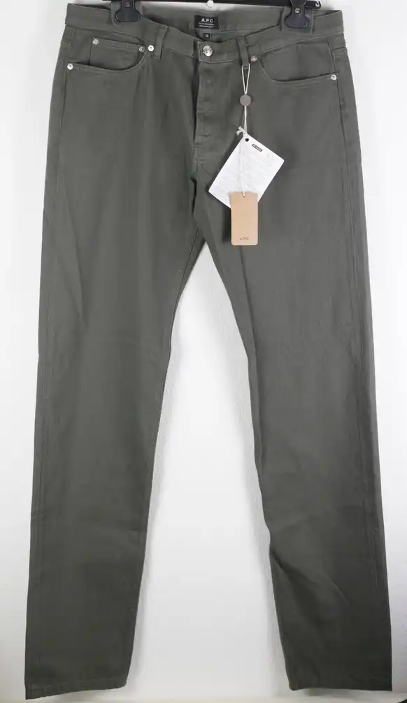 NWT A.P.C. petit standard Jeans KAKI Size 36 APC